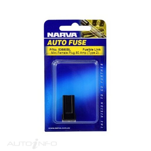 Narva 80A BLACK MINI FUSE LINK (1) - 53680BL