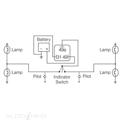 Narva 12 VOLT 3 PIN L.E.D FLASHER - 68246BL