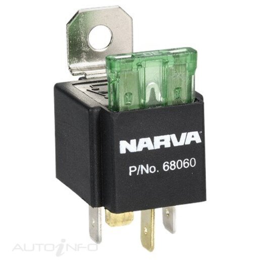 Narva 12V 30AMP RELAY WITH FUSE (1) - 68060