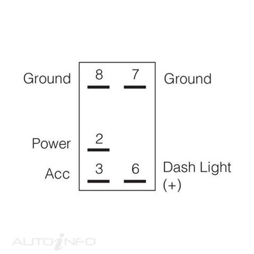 Narva 12 VOLT ILLUMINATED OFF/ON SEALED ROCKER SWITCH (RED) - 63125BL