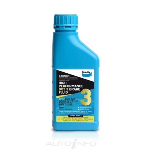 BENDIX BRAKE FLUID - DOT 3 - 500ML