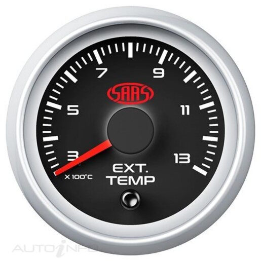 EXHAUST TEMP GAUGE 300-1300 SERIES2 52MM BLACK