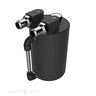 SAAS Oil Catch Tank Round Black Billet 500mL - ST1005