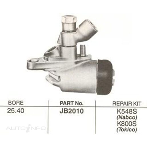 Protex Drum Brake Wheel Cylinder - Rear - JB2010