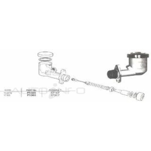 Protex Brake Master Cylinder - P5360