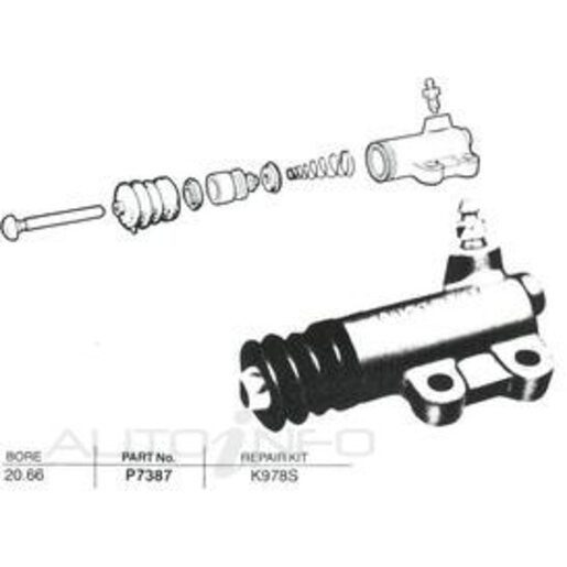 Protex Clutch Slave Cylinder - P7387