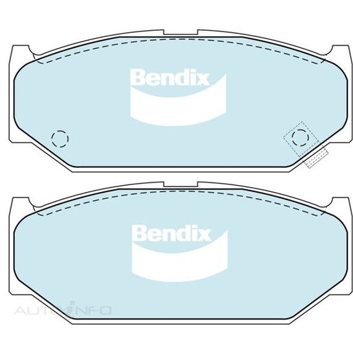 Bendix Ceramic Front Brake Pads - DB1818-GCT