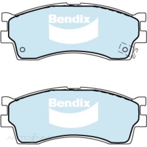 Bendix Front Brake Pads - DB1753-GCT