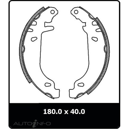 Protex Brake Shoes - Rear - N3037