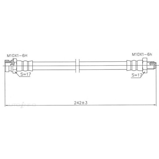 Protex Hydraulic Hose - Front - H1557