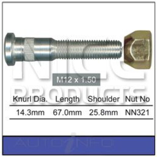 Nice Products Wheel Stud & Nut Set - NS3330