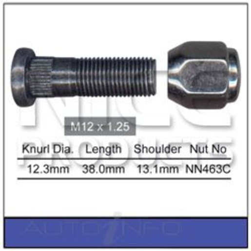 Nice Products Wheel Stud & Nut Set - NS482