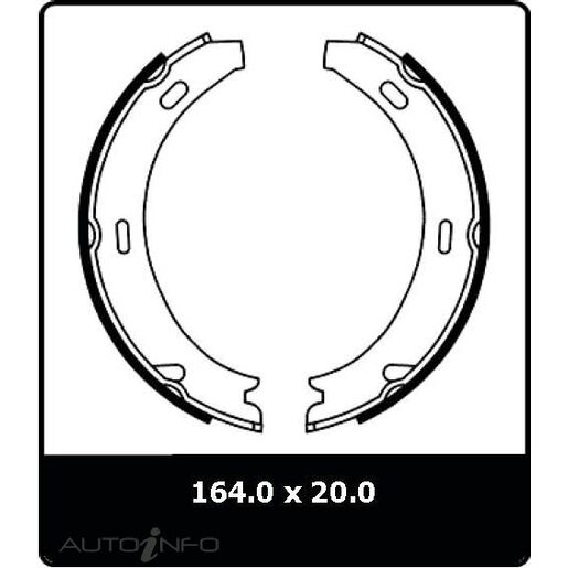 Protex Parking Brake Shoe - N3023