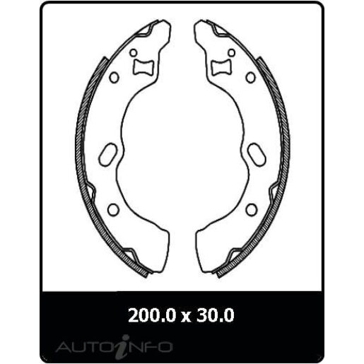 Protex Brake Shoes - Rear - N3113