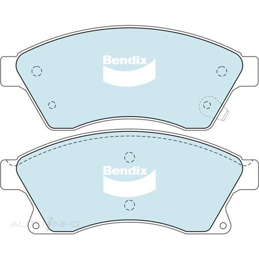Bendix Ceramic Front Brake Pads - DB1989-GCT