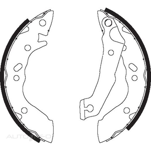 Bendix Rear Brake Shoes - BS1701