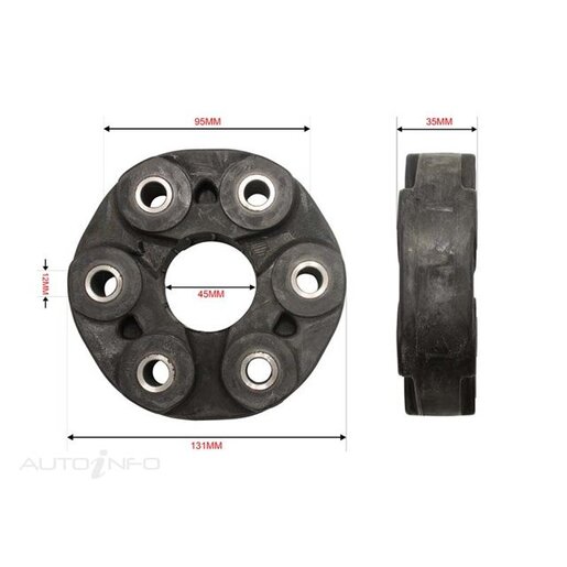 BWS Drive Shaft Coupling/Flex Joint - RCA5000