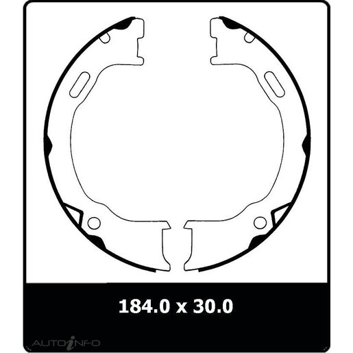 Protex Parking Brake Shoe - N3184