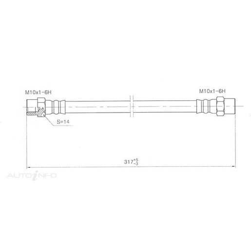 Protex Hydraulic Hose - Front - H834