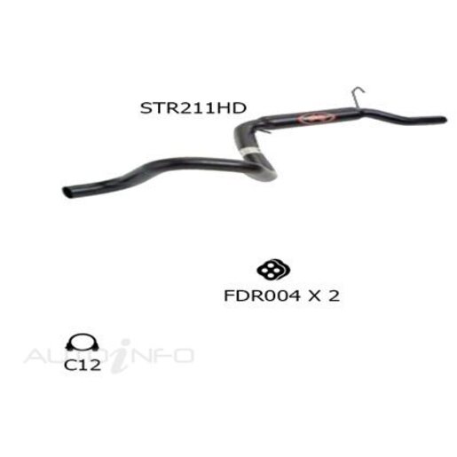 Redback Sports Exhaust System - STR211HD