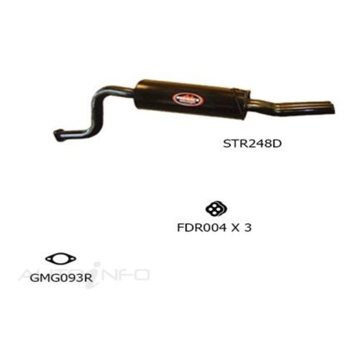 Redback Sports Exhaust System - STR248D