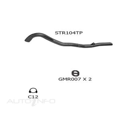 Redback Sports Exhaust System - STR104TP