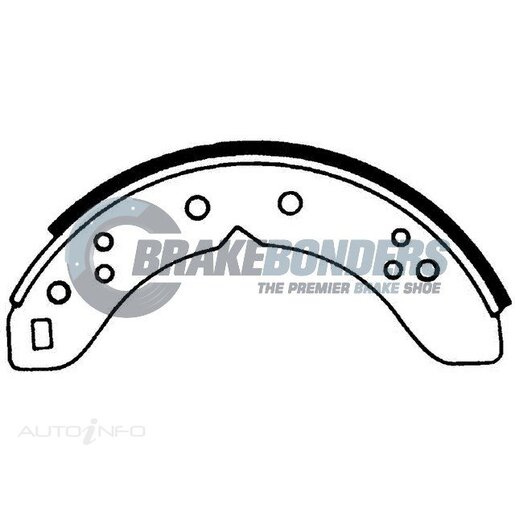 Brake Bonders Rear Brake Shoes - N1331