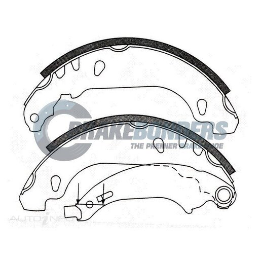 Brake Bonders Rear Brake Shoes - N1812