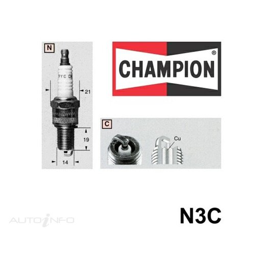 SPARK PLUG - CHAMPION COPPER PLUS