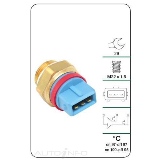 Tridon Engine Coolant Fan Temperature Switch - TFS207