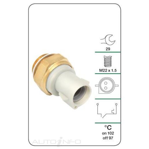 Tridon Engine Coolant Fan Temperature Switch - TFS222