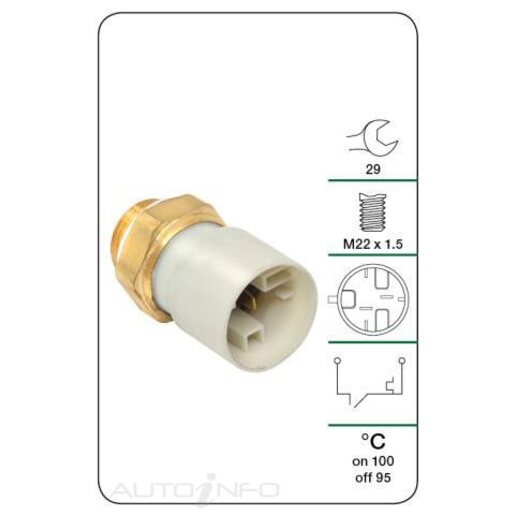 Tridon Engine Coolant Fan Temperature Switch - TFS223