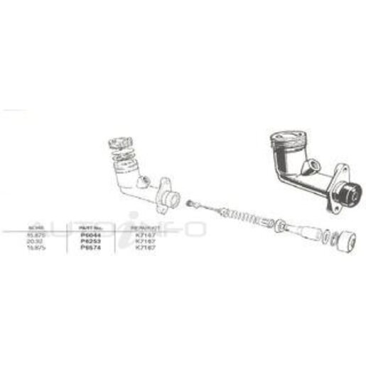 Protex Clutch Master Cylinder - P6253