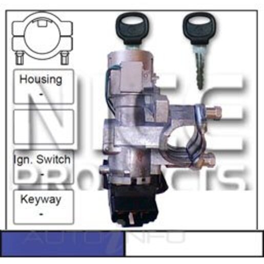 Nice Products Ignition Switch & Lock Assembly - NIC250