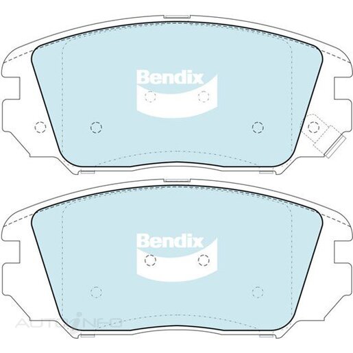 Bendix Ceramic Front Brake Pads - DB1924-GCT