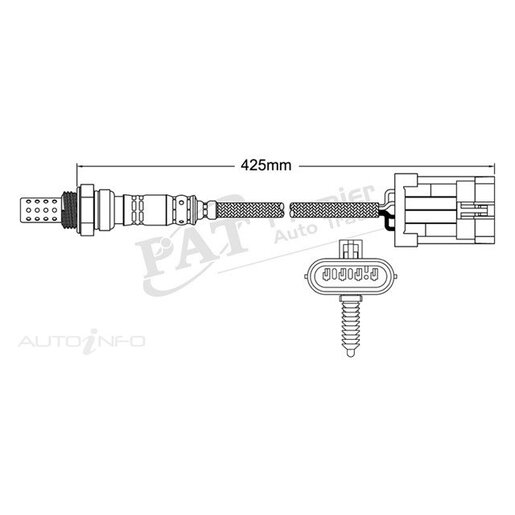 PAT Premium Oxygen/Lambda Sensor Post Catalytic Converter - EGO-586