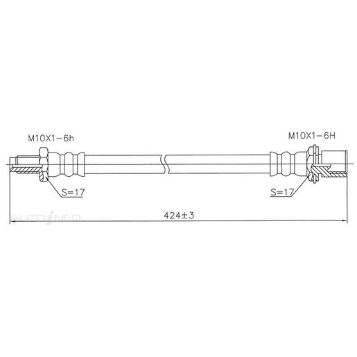 Protex Hydraulic Hose - Rear - H1708