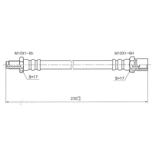 Protex BRAKE HOSE - H7275