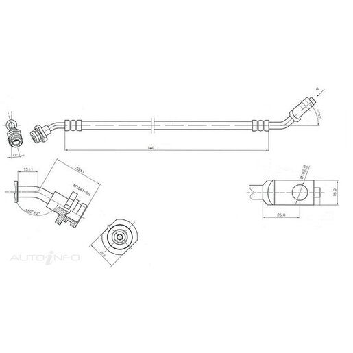 Protex Hydraulic Hose - Front - H1723