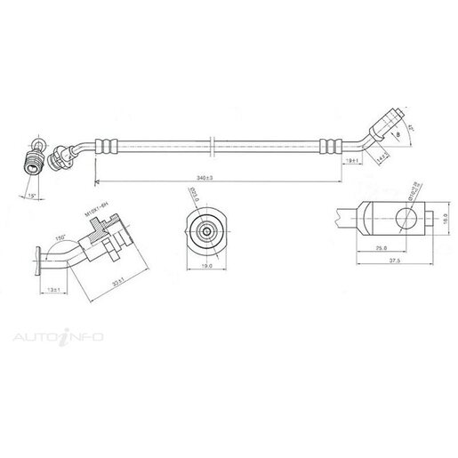 Protex Hydraulic Hose - Front - H1724