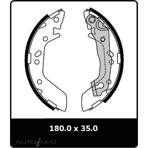 Protex Brake Shoes - Rear - N3001