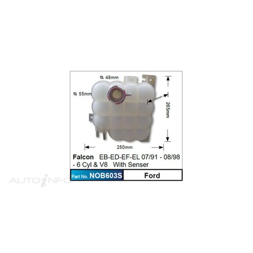 Nice Products Coolant Expansion/Recovery Tank - NOB603S