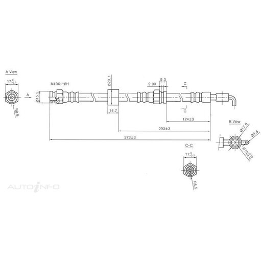 Protex Hydraulic Hose - Front - H1949