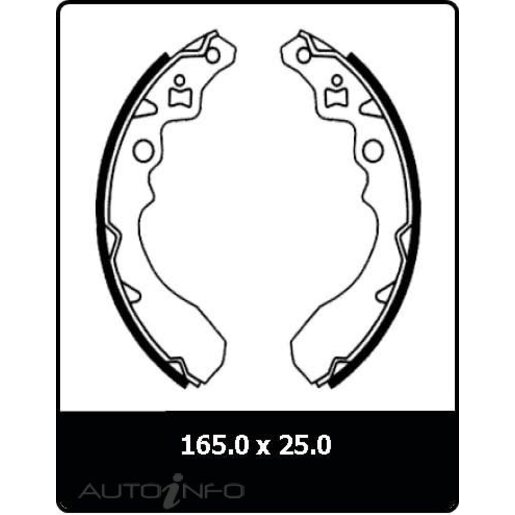 Protex Brake Shoes - Rear - N3107