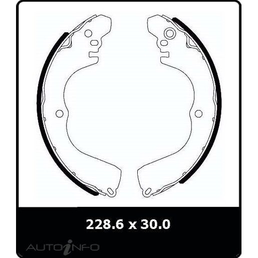 Protex Brake Shoes - Rear - N3029