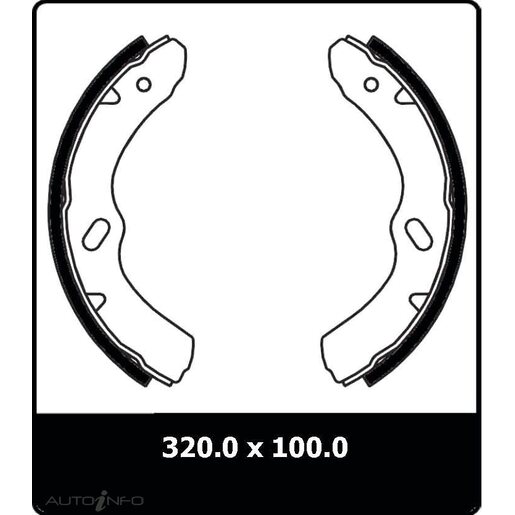 Protex Brake Shoes - Rear - N3047