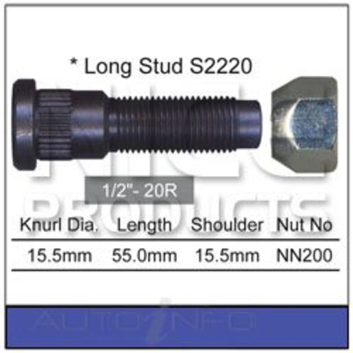 Nice Products Wheel Stud & Nut Set - NS221