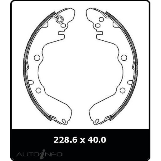 Protex Brake Shoes - Rear - N3131