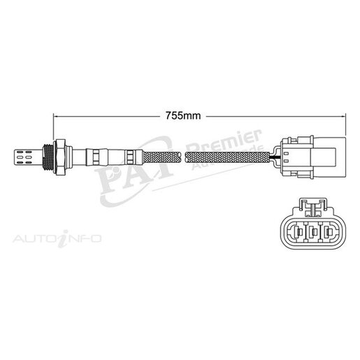 PAT Premium Oxygen/Lambda Sensor Pre-Catalytic Converter/Manifold - EGO-343