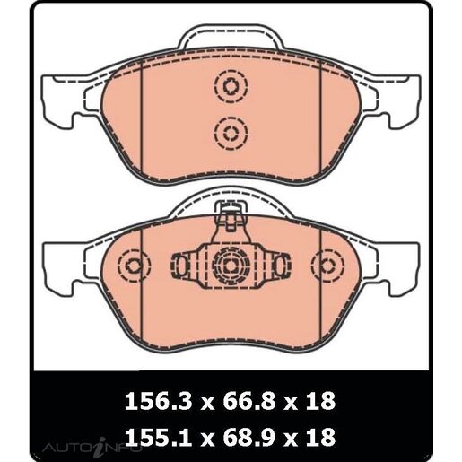 TRW Front Brake Pads - GDB1687